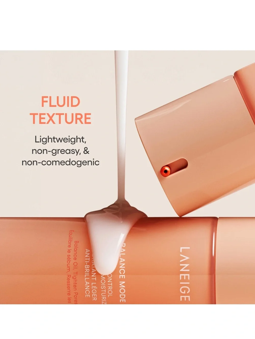 LANEIGE Peach-Toned Balance Mode Shine Control Moisturizer — NEW IN BOX✨